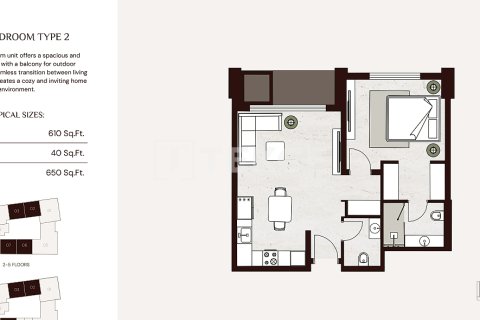 Apartament na sprzedaż w Jumeirah Village Circle, Dubai, ZEA 1 pokój, 44 mkw., nr 730850 - zdjęcie 20