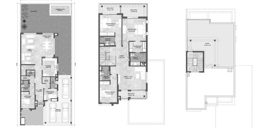 Dubai South (Dubai World Central), Dubai, BAE’de sıra ev 4 yatak odası, 353 m² No 712045