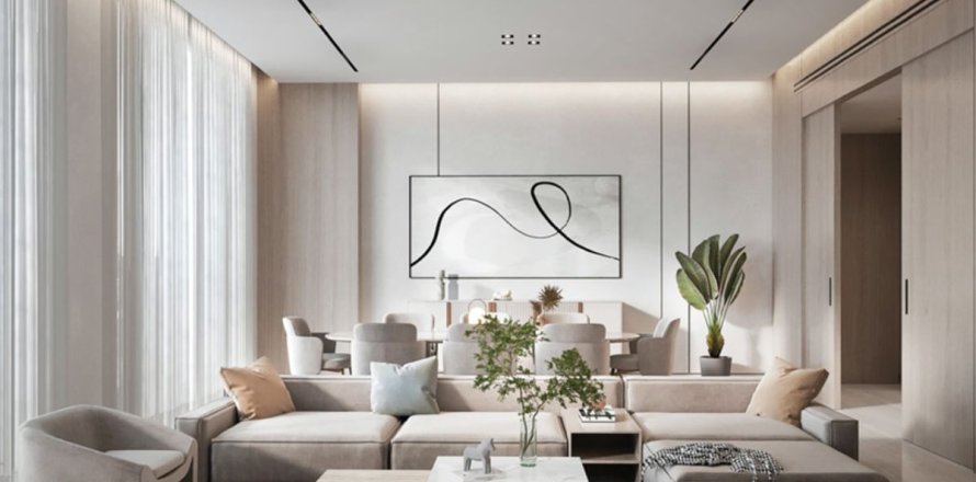 Apartmen di Dubai, UAE 1 bilik tidur, 77.6 meter persegi № 698960