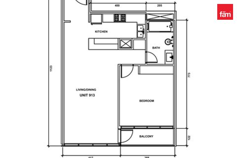 Huoneisto Dubai, Arabiemiraatit 1 makuuhuone, 78.2 m2 № 727339 - kuva 12