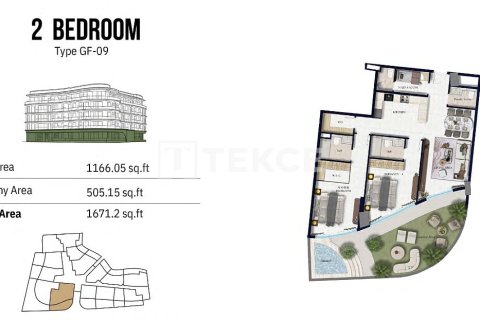 Huoneisto Jumeirah Village Circle, Dubai, Arabiemiraatit 1 makuuhuone, 69 m2 № 730835 - kuva 30