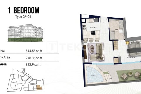 Huoneisto Jumeirah Village Circle, Dubai, Arabiemiraatit 1 makuuhuone, 69 m2 № 730835 - kuva 26