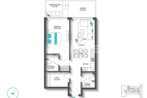 Apartament na sprzedaż w Dubai Land, Dubai, ZEA 1 pokój, 41 mkw., nr 730841 - zdjęcie 29