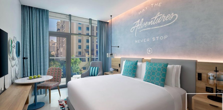 Апартаменти в готелі в Пальма Джумейра, Дубай, ОАЕ 1 кімната, 33м2 № 680842