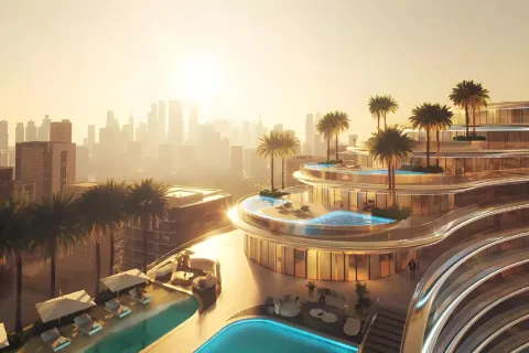 Apartment til salg i Business Bay, Dubai, UAE 1 soveværelse, 39 kvm № 729381 - foto 5