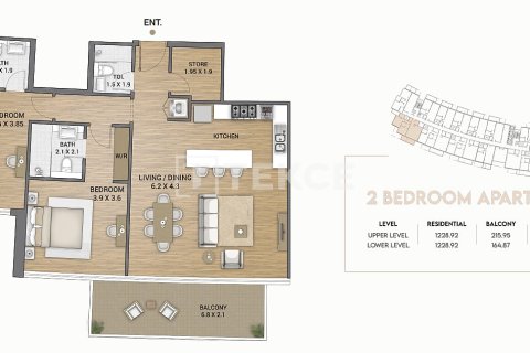 Apartment in Dubai, UAE 3 bedrooms, 168 sq.m. № 712418 - photo 28