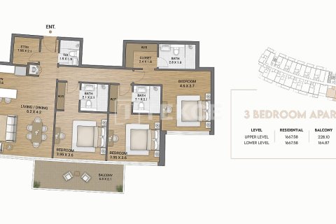 Apartment in Dubai, UAE 1 bedroom, 80 sq.m. № 712416 - photo 24