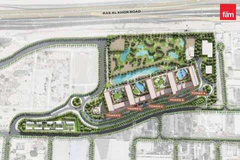Apartmen di Ras Al Khor, Dubai, UAE 1 bilik tidur, 67.4 meter persegi № 766476 - foto 12