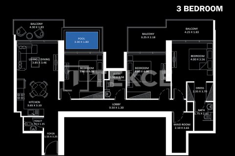 Διαμέρισμα σε Jumeirah Village Circle, Dubai, ΗΑΕ 1 δωμάτιο, 44 τ.μ. Αρ. 730918 - φωτογραφία 19