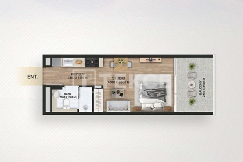 Huoneisto Dubai, Arabiemiraatit 1 huone, 38 m2 № 730922 - kuva 7
