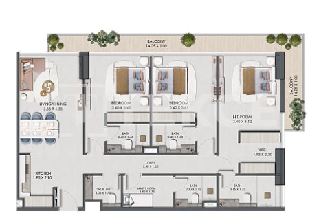 Apartman u gradu Jumeirah Village Circle, Dubai, UAE 1 soba, 35 m2 Br. 730923 - Slika 18