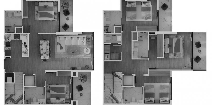 Byt v Bab Al Qasr Canal View Residence 22 v Al Raha Beach, Abu Dhabi, SAE 5 ložnice, 183.2 m² Č.: 636804