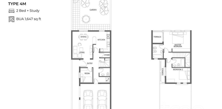 Villa à The Springs, Dubai, EAU: 2 chambres, 153.85 m2 № 761343