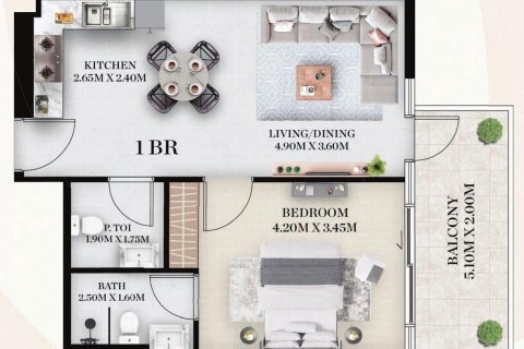 Apartment in Dubai, UAE 2 bedrooms, 121 sq.m. № 634169 - photo 15