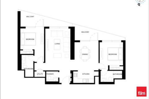 דירה למכירה ב Dubai, איחוד האמירויות  2 חדרי שינה, 116.7 מ"ר, מספר 669719 - תמונה 11