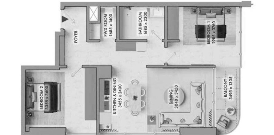 Floor plan in V1stara House 2