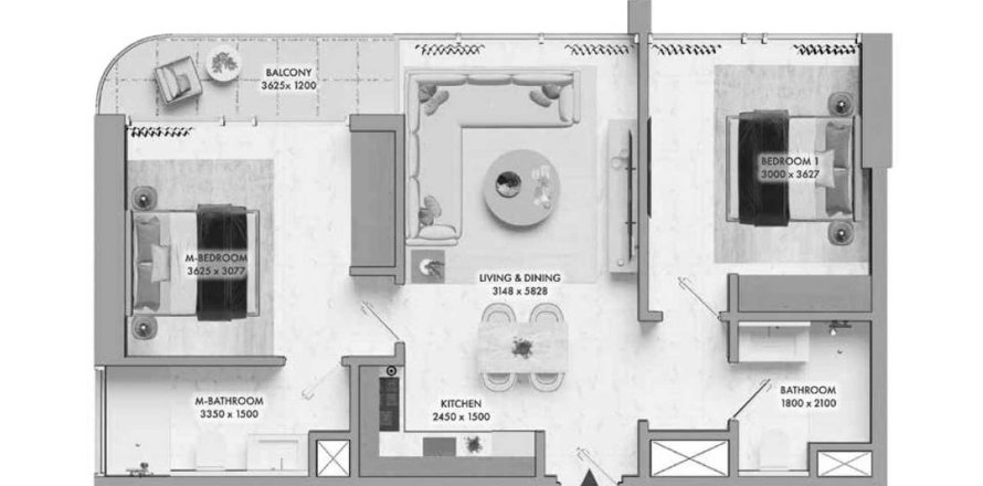 Floor plan in V1stara House 2