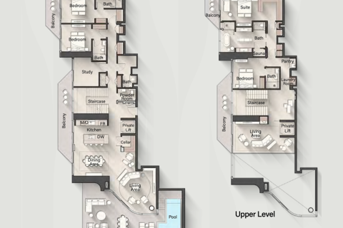 Jumeirah Heights, Dubai, संयुक्त अरब अमीरात में अपार्टमेंट, 1 बेडरूम, संख्या 690036 - फ़ोटो 8