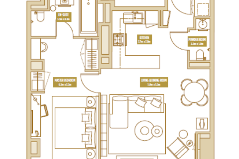 Appartamento in vendita a Jumeirah Heights, Dubai, EAU 1 camera da letto, 65 mq. № 690035 - foto 8