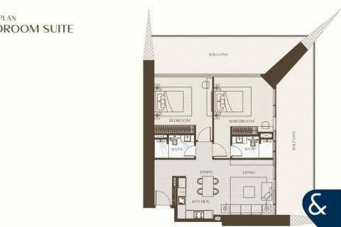 Apartment til salg i Business Bay, Dubai, UAE 2 soveværelser, 144 kvm № 684975 - foto 11