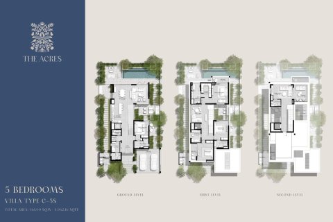 Vilë në Dubai, Emiratet e Bashkuara Arabe 5 dhoma gjumi, 579.8 m2. № 718539 - Foto 23