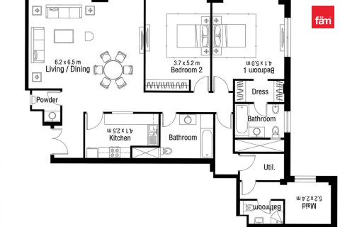 Apartamento en alquiler en Business Bay, Dubai, EAU 2 dormitorios, 154.9 m2 № 739016 - foto 12