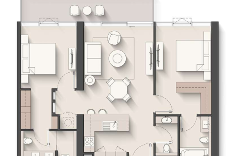 Apartman u gradu Al Hamra Village, Ras Al Khaimah, UAE 1 soba, 39 m2 Br. 689680 - Slika 6