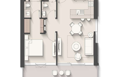 Apartman u gradu Al Hamra Village, Ras Al Khaimah, UAE 1 soba, 39 m2 Br. 689680 - Slika 5