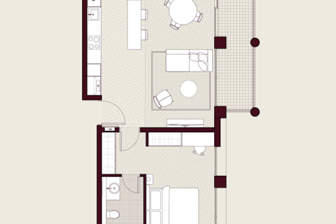 Lakás itt: Mina Al Arab, Ras Al Khaimah, EAE, 1 szoba, 33 m², azonosító: 689681 - fénykép 6