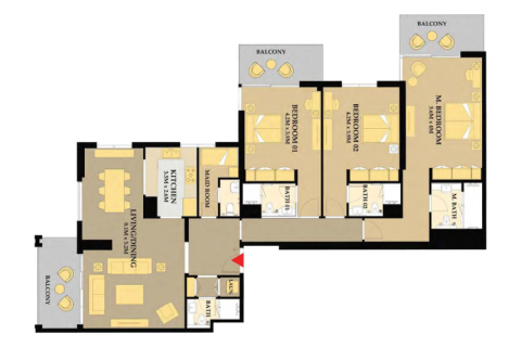 Maritime City, Dubai, BAE’de satılık daire 1 yatak odası, 74 m&sup2; No 689685 - fotoğraf 8