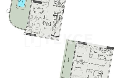 Apartamento para venda em Dubai, EAU 2 quartos, 126 m2 № 650544 - foto 27