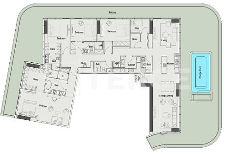 דירה למכירה ב Dubai, איחוד האמירויות  1 חדר שינה, 79 מ"ר, מספר 650543 - תמונה 28