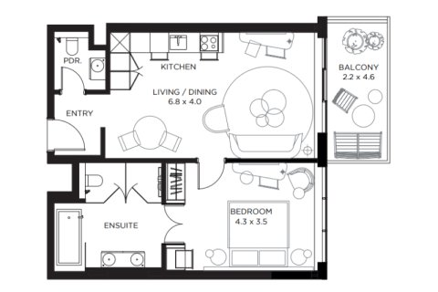 Apartament na sprzedaż w Palm Jumeirah, Dubai, ZEA 79 mkw., nr 689925 - zdjęcie 4