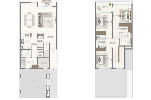 Vilë në Dubai South (Dubai World Central), Emiratet e Bashkuara Arabe 3 dhoma gjumi, 227 m2. № 689926 - Foto 2