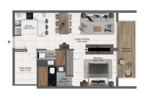 Appartement te koop in Jumeirah Village Circle, Dubai, VAE 1 slaapkamer, 76 vr.m., nr 689924 - foto 7