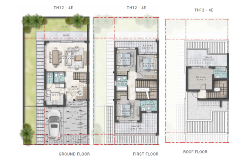 Townhouse til salg i DAMAC Hills (Akoya by DAMAC), Dubai, UAE 4 soveværelser, 220 kvm № 689930 - foto 5