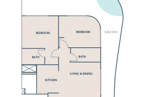 Dubai, संयुक्त अरब अमीरात में अपार्टमेंट, 1 बेडरूम, संख्या 689812 - फ़ोटो 6