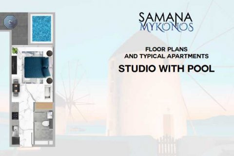 Apartment in SAMANA MYKONOS in Dubai Studio City, UAE 1 room, 39 sq.m. № 637223 - photo 4