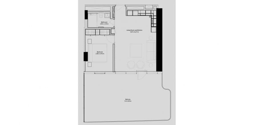 Apartment in THE PAD in Business Bay, Dubai, UAE 1 bedroom, 111 sq.m. № 631970