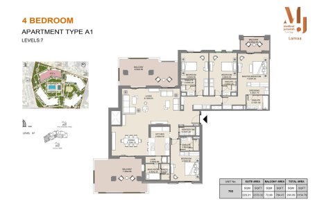 Apartment in MJL LAMAA in Umm Suqeim, Dubai, UAE 1 bedroom, 68 sq.m. № 704904 - photo 10