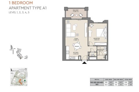 Apartment in JADEEL in Umm Suqeim, Dubai, UAE 1 bedroom, 69 sq.m. № 704903 - photo 7