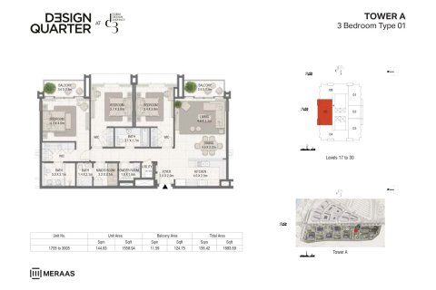 Apartment in DESIGN QUARTER AT D3 in Dubai Design District, UAE 1 bedroom, 74 sq.m. № 704902 - photo 18
