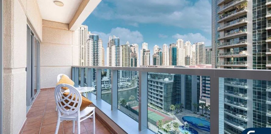 Пәтер Дубай Марина, БАӘ-да 1 жатын бөлме, 76 м² № 671166