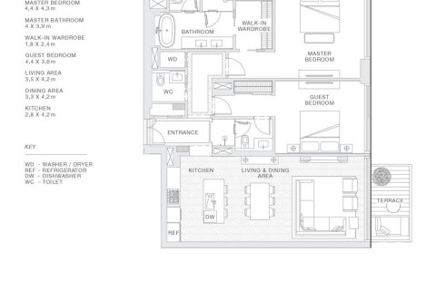 Apartman u Al Marjan Island, Ras Al Khaimah, UAE 1 spavaća soba, 135 m2 Br. 656478 - fotografija 13