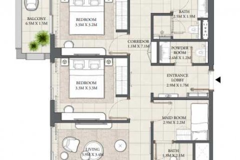 Byt v Ras Al Khor, Dubai, SAE 3 ložnice, 150 m² Č.: 636949 - fotografie 4
