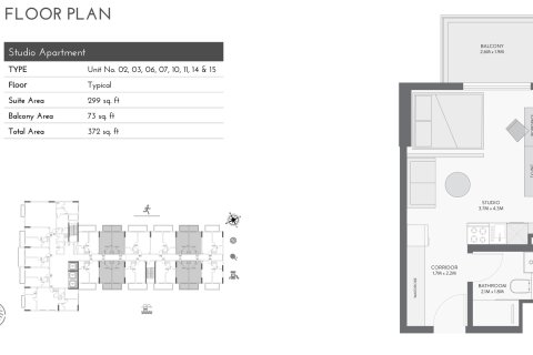 Lakás az EQUITI GATE lakóparkban itt: Jebel Ali, Dubai, EAE, 1 szoba, 35 m², azonosító: 728618 - fénykép 4