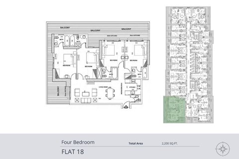 Apartman u Dubai, UAE 4 spavaćih soba, 203 m2 Br. 734376 - fotografija 11