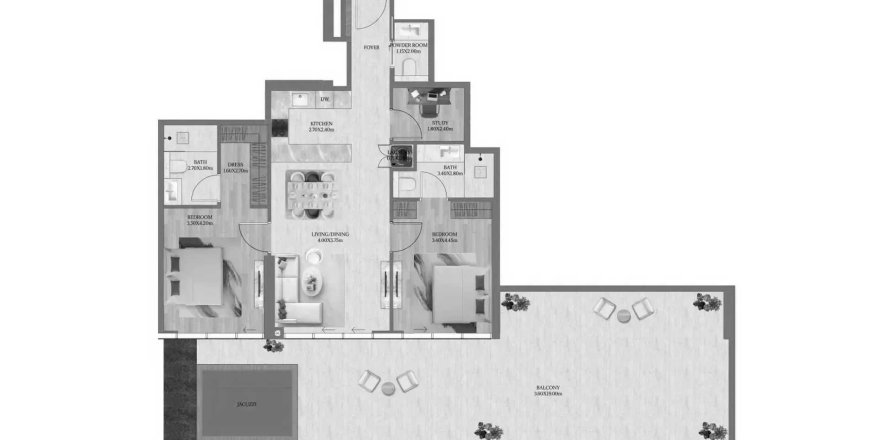 Wohnung in Dubai, VAE: 2 Schlafzimmer, 180.23 m2 Nr. 709413