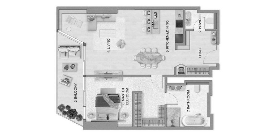 Apartment in Riviera Residences in Al Reem Island, Abu Dhabi, UAE 1 bedroom, 99 sq.m. № 688123