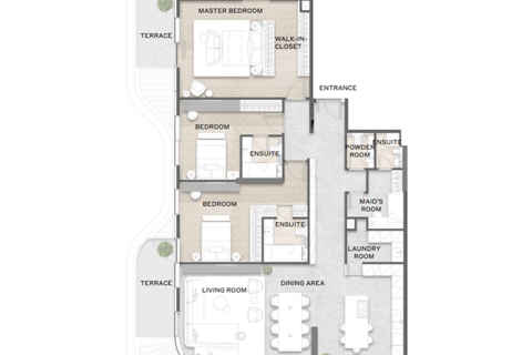 Dubai, BAE’de satılık daire 1 yatak odası, 76 m&sup2; No 689674 - fotoğraf 7